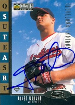 Jaret Wright autographed Baseball Card (Cleveland Indians) 1998 Upper Deck CC #SQ27 - Autographed Baseball Cards