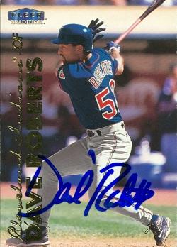 Dave Roberts autographed Baseball Card (Cleveland Indians) 1999 Fleer Tradition #U-57 - Autographed Baseball Cards