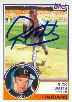 Rick Waits autographed Baseball Card (Cleveland Indians) 1983 Topps #779 - Autographed Baseball Cards
