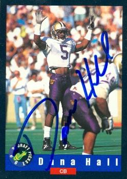 Autograph Warehouse 73652 Dana Hall Autographed Football Card Washington 1992 Classic No 60