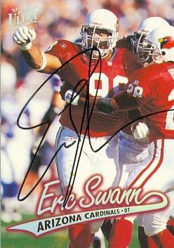 Autograph Warehouse 73664 Eric Swann Autographed Football Card Arizona Cardinals 1997 Fleer Ultra No 17