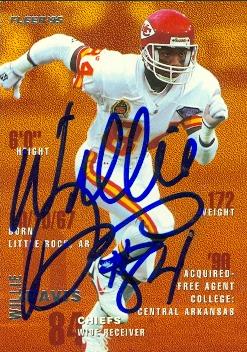 Autograph Warehouse 73697 Willie Davis Autographed Football Card Kansas City Chiefs 1995 Fleer No 179