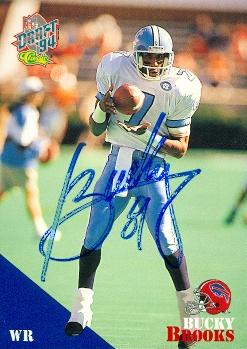 Autograph Warehouse 73707 Bucky Brooks Autographed Football Card North Carolina 1994 Classic No 78