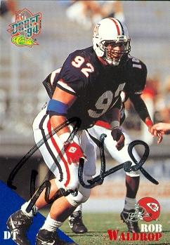Autograph Warehouse 73721 Rob Waldrop Autographed Football Card Arizona 1994 Classic No 73