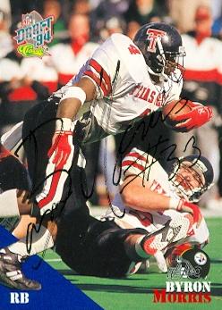 Autograph Warehouse 73732 Byron Morris Autographed Football Card Texas Tech 1994 Classic No 68