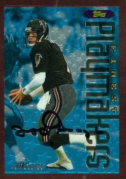 Autograph Warehouse 73756 Jeff George Autographed Football Card Oakland Raiders 1996 Topps Finest No 232