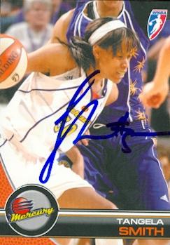 Tangela Smith autographed Basketball Card (Phoenix Mercury) 2008 WNBA Enterprises #23 - Autographed WNBA Cards