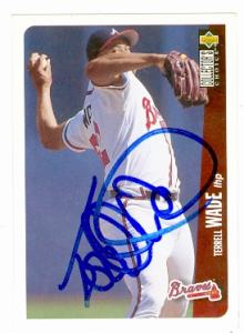 75120 Terrell Wade Autographed Baseball Card Atlanta Braves 1996 Upper Deck No .461 -  Autograph Warehouse