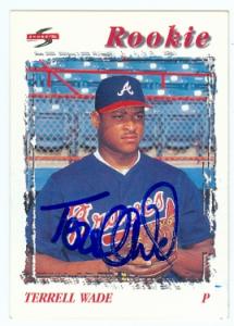 75123 Terrell Wade Autographed Baseball Card Atlanta Braves 1996 Score No .501 -  Autograph Warehouse