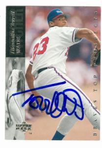 75128 Terrell Wade Autographed Baseball Card Atlanta Braves 1994 Upper Deck No .7 Minor League -  Autograph Warehouse