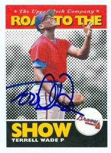 75135 Terrell Wade Autographed Baseball Card Atlanta Braves 1994 Upper Deck No .166 -  Autograph Warehouse
