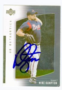 75231 Mike Hampton Autographed Baseball Card Atlanta Braves 2003 Upper Deck No .74 Ud Authentics