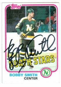 78323 Bobby Smith Autographed Hockey Card Minnesota North Stars 1982 Topps No .37 -  Autograph Warehouse