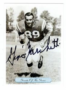79615 Gino Marchetti Autographed Football Card Baltimore Colts 1992 Greats Of The Game No .292