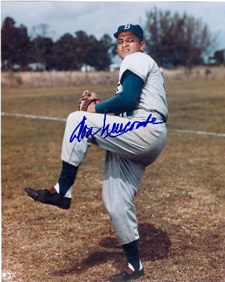 Don Newcombe Autographed 8 x 10 Photo Brooklyn Dodgers Image No .2