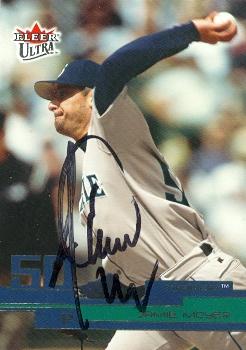 82089 Jamie Moyer Autographed Baseball Card Seattle Mariners 2003 Fleer Ultra No .8 -  Autograph Warehouse