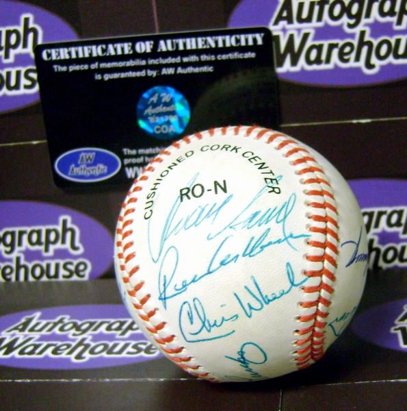 82687 Juan Samuel Chris Wheeler Jeff Reardon Gary Thorne Goose Gossage Hof Umpier Tom Gorman Richie Ashburn Autographed Baseball -  Autograph Warehouse