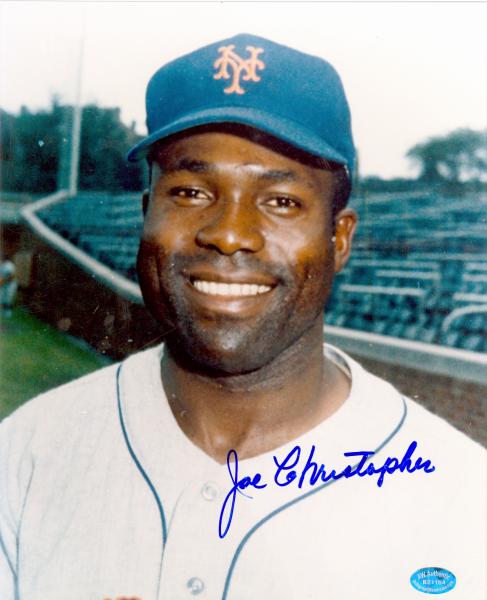 82695 Joe Christopher Autographed 8 x 10 Photo New York Mets Image No .2