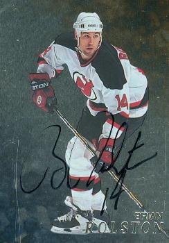 Brian Rolston Autographed Hockey Card New Jersey Devils 1998 Bap No .230