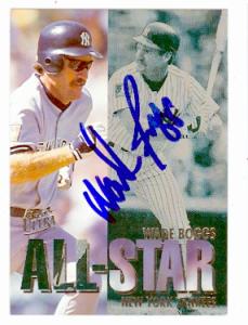 84783 Wade Boggs Autographed Baseball Card New York Yankees 1994 Fleer Ultra No .4 Of 20 All Star