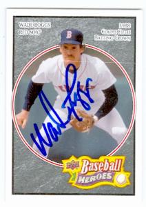 88617 Wade Boggs Autographed Baseball Card Boston Red Sox 2008 Baseball Heroes No. 14