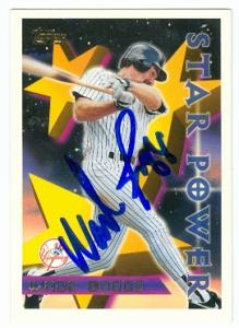 88629 Wade Boggs Autographed Baseball Card New York Yankees 1996 Topps No. 225