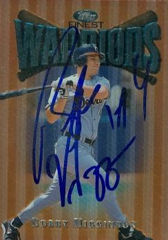 88983 Bobby Higginson Autographed Baseball Card Detroit Tigers 1997 Topps Finest No. 76 -  Autograph Warehouse