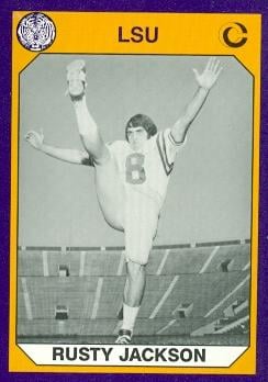 Rusty Jackson Football Card Lsu 1990 Collegiate Collection No. 73