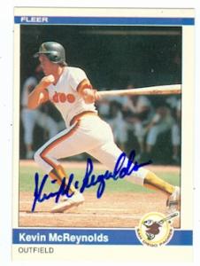 Kevin McReynolds autographed Baseball Card (San Diego Padres) 1984 Fleer #307 - Autographed Baseball Cards