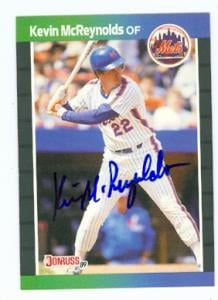 Kevin McReynolds autographed Baseball Card (New York Mets) 1989 Donruss #99 - Autographed Baseball Cards
