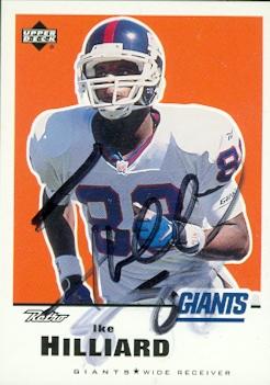 Ike Hilliard autographed Football Card (New York Giants) 1999 Upper Deck #103 - NFL Autographed Football Cards