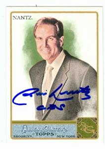 Autograph Warehouse 93925 Jim Nantz Autographed Card Broadcaster CBS NCAA NFL PGA 2011 Topps Allen and Ginters No 187