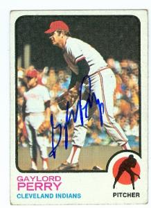 Gaylord Perry autographed Baseball Card (Cleveland Indians) 1973 Topps #400 - Autographed Baseball Cards