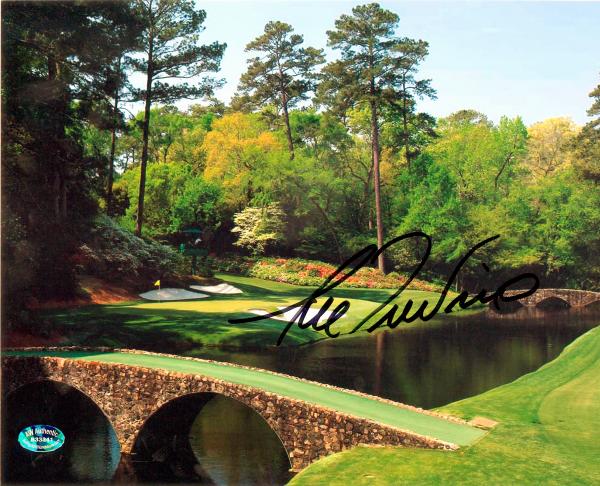 Signed Lee Trevino Photo - 8x10 Hall of Famer Image SC#6 Amen Corner Masters - Autographed Golf Photos