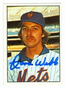 95677 Hank Webb Autographed Baseball Card New York Mets Sspc 1975 No. 2