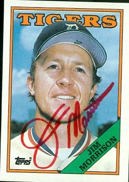 Jim Morrison autographed Baseball Card (Detroit Tigers) 1988 Topps #751 - Autographed Baseball Cards