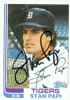 Stan Papi autographed Baseball Card (Detroit Tigers) 1982 Topps #423 - Autographed Baseball Cards