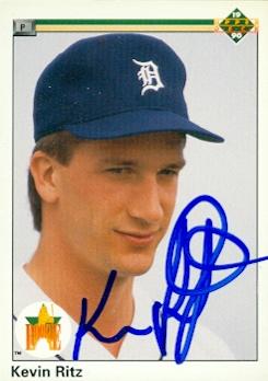 Kevin Ritz autographed Baseball Card (Detroit Tigers) 1990 Upper Deck #98 - Autographed Baseball Cards