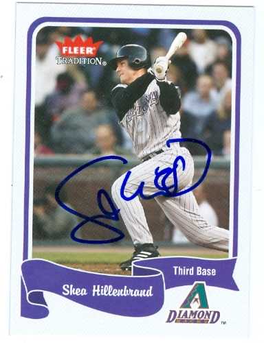 96199 Shea Hillenbrand Autographed Baseball Card Arizona Diamondbacks 2004 Fleer Tradition No. 322 -  Autograph Warehouse