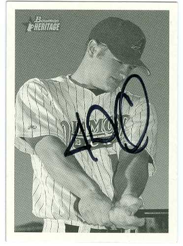 J.D. Closser autographed Baseball Card (Arizona Diamondbacks) 2001 Bowman Heritage #303 - Autographed Baseball Cards