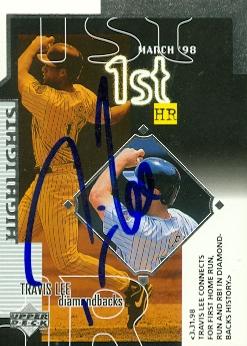Travis Lee autographed Baseball Card (Arizona Diamondbacks) 1998 Upper Deck Highlights Rookie #253 - Autographed Baseball Cards