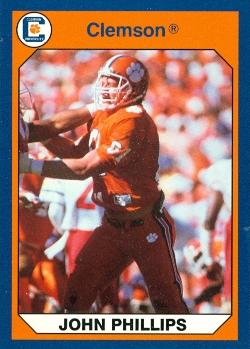 John Phillips Football Card Clemson 1990 Collegiate Collection No. 13