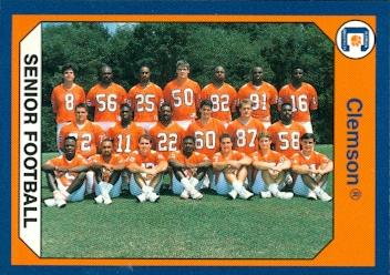 96772 1989 Senior Football Team Football Card Clemson 1990 Collegiate Collection No. 93 -  Autograph Warehouse