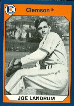 Joe Landrum Baseball Card Clemson 1990 Collegiate Collection No. 180