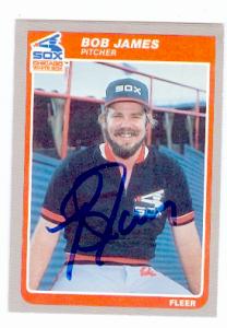 Bob James autographed baseball card (Chicago White Sox) 1985 Fleer #U-60 Update - Autographed Baseball Cards