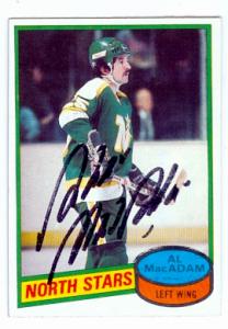 97199 Al Macadam Autographed Hockey Card Minnesota North Stars 1980 Topps No. 34 -  Autograph Warehouse