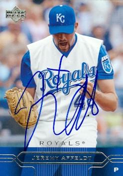 Jeremy Affeldt autographed Baseball Card (Kansas City Royals) 2005 Upper Deck #93 - Autographed Baseball Cards