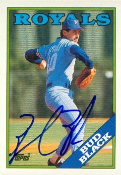 Bud Black autographed Baseball Card (Kansas City Royals) 1988 Topps #301 - Autographed Baseball Cards