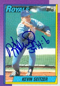 Kevin Seitzer autographed Baseball Card (Kansas City Royals) 1990 Topps #435 - Autographed Baseball Cards