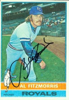 Al Fitzmorris autographed Baseball Card (Kansas City Royals) 1976 Topps #144 - Autographed Baseball Cards